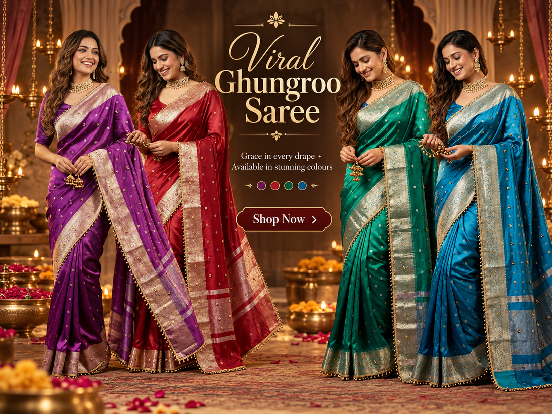What Is a Ghungroo Saree? Why This Trending Saree Is So Popular