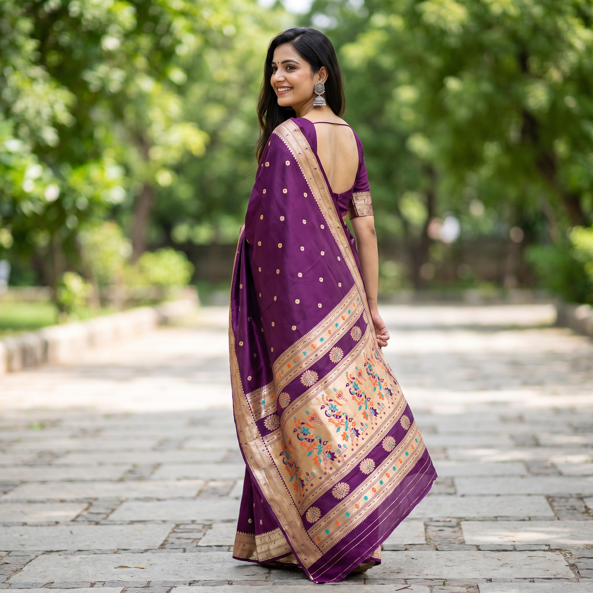 Banarasi Soft Silk Saree Festive Woven Jacquard Zari Border Sarees with Unstitched Blouse Piece.