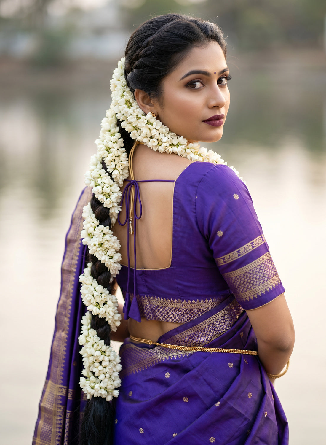 Women's Woven Banarasi Art Silk Saree with Unstitched Blouse Piece.