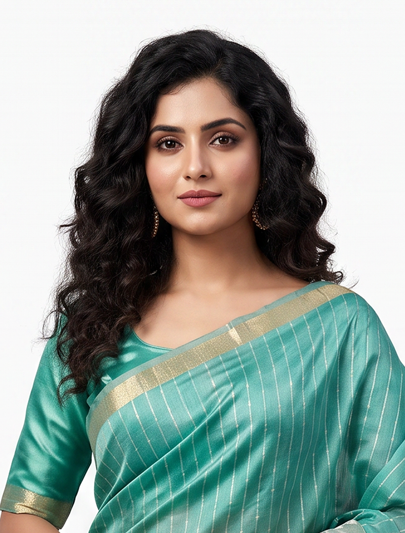 Women's Woven Paithani Art Silk Saree with Unstitched Blouse Piece.
