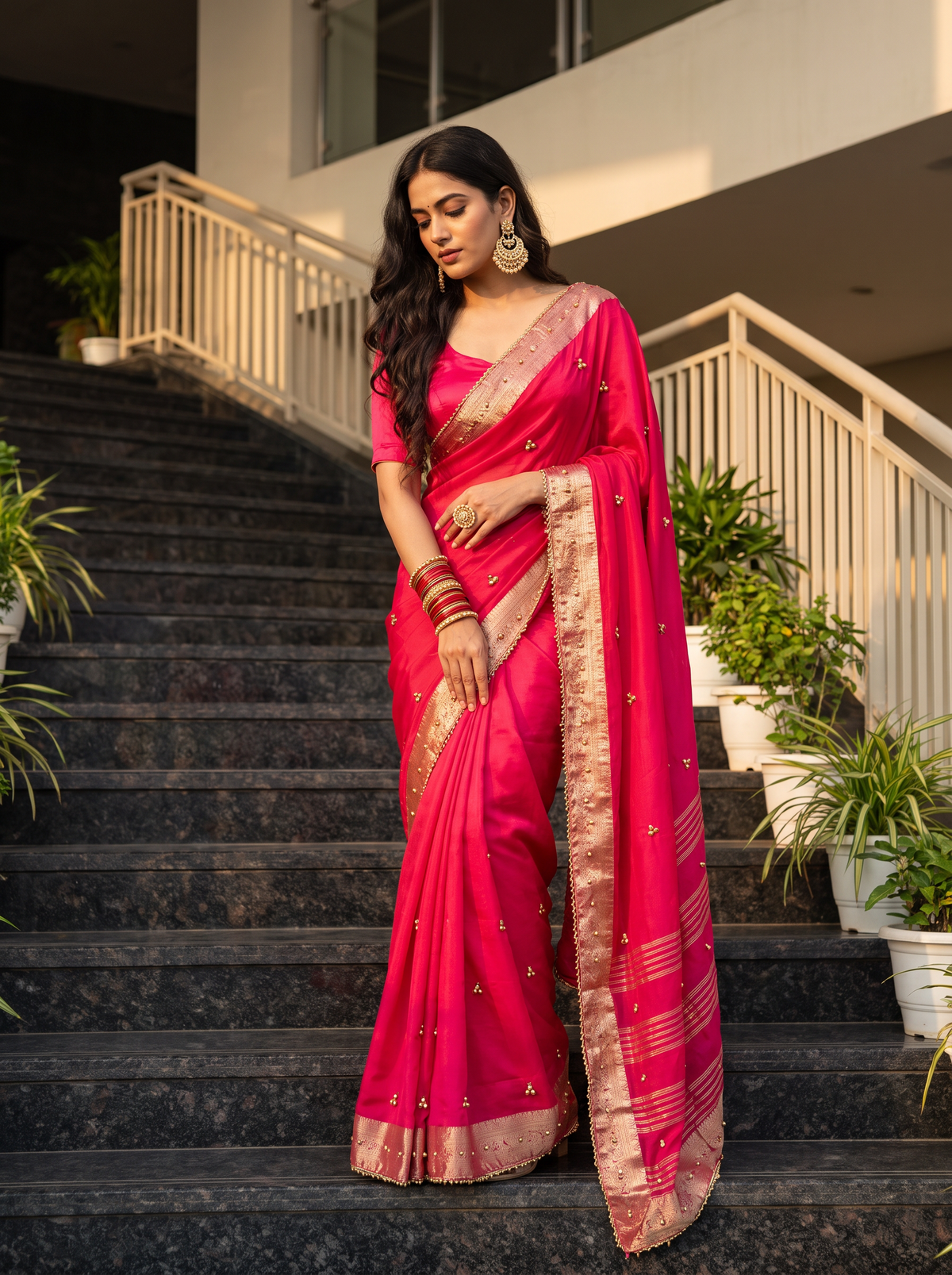 Most Viral Trending Ghungroo Tissue Saree for Women | Elegant Designer Party Wear Saree with Ghungroo Border | Festive & Wedding Collection