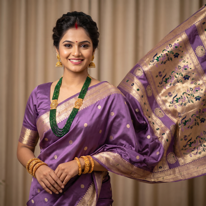 Banarasi Soft Silk Saree Festive Woven Jacquard Zari Border Sarees with Unstitched Blouse Piece.