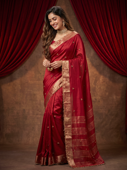Most Viral Trending Ghungroo Tissue Saree for Women | Elegant Designer Party Wear Saree with Ghungroo Border | Festive & Wedding Collection