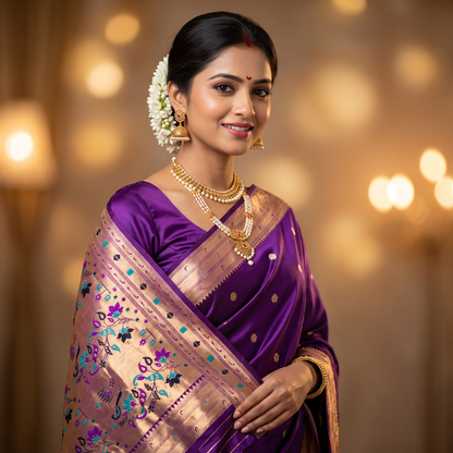 Banarasi Soft Silk Saree Festive Woven Jacquard Zari Border Sarees with Unstitched Blouse Piece.