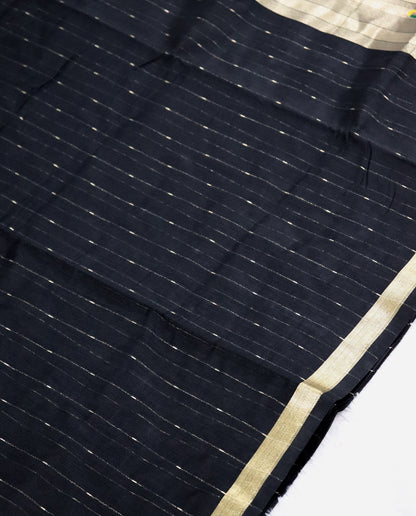 Women's Paithani Silk Blend Saree with Zari Woven Striped Lines and Peacock Floral Pallu including Unstitched Blouse Piece.