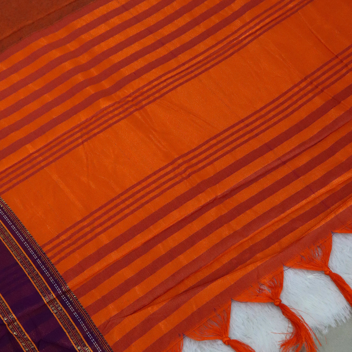Women's Art Silk Traditional Saree with Zari Border and Unstitched Blouse Piece.