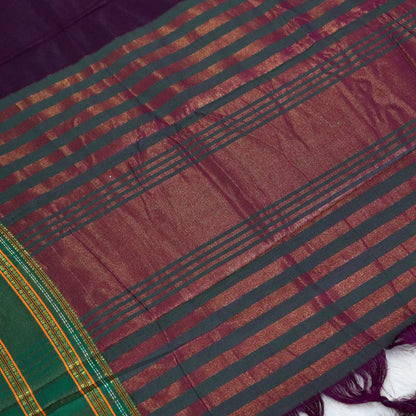 Women's Art Silk Traditional Saree with Zari Border and Unstitched Blouse Piece.