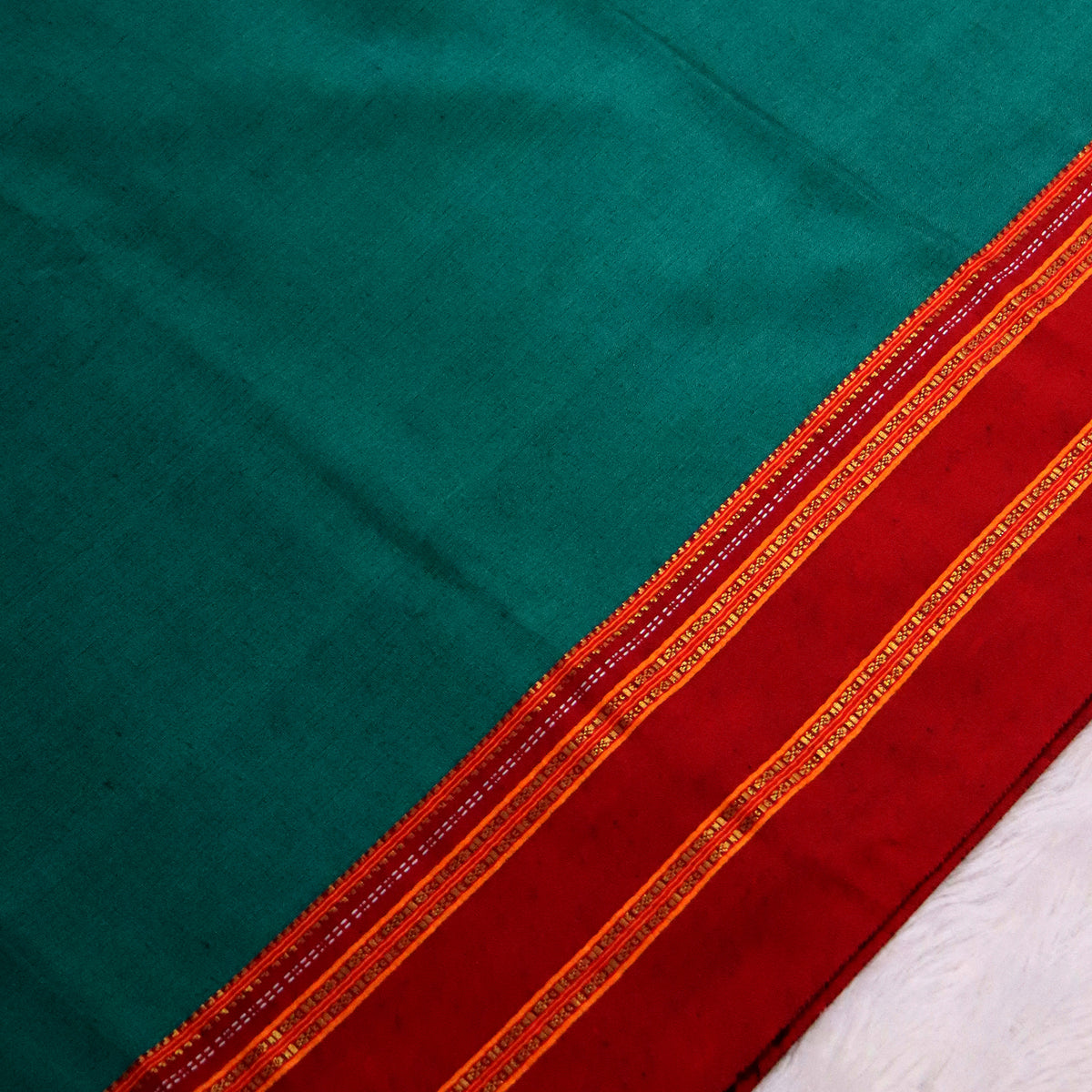 Women's Art Silk Traditional Saree with Zari Border and Unstitched Blouse Piece.