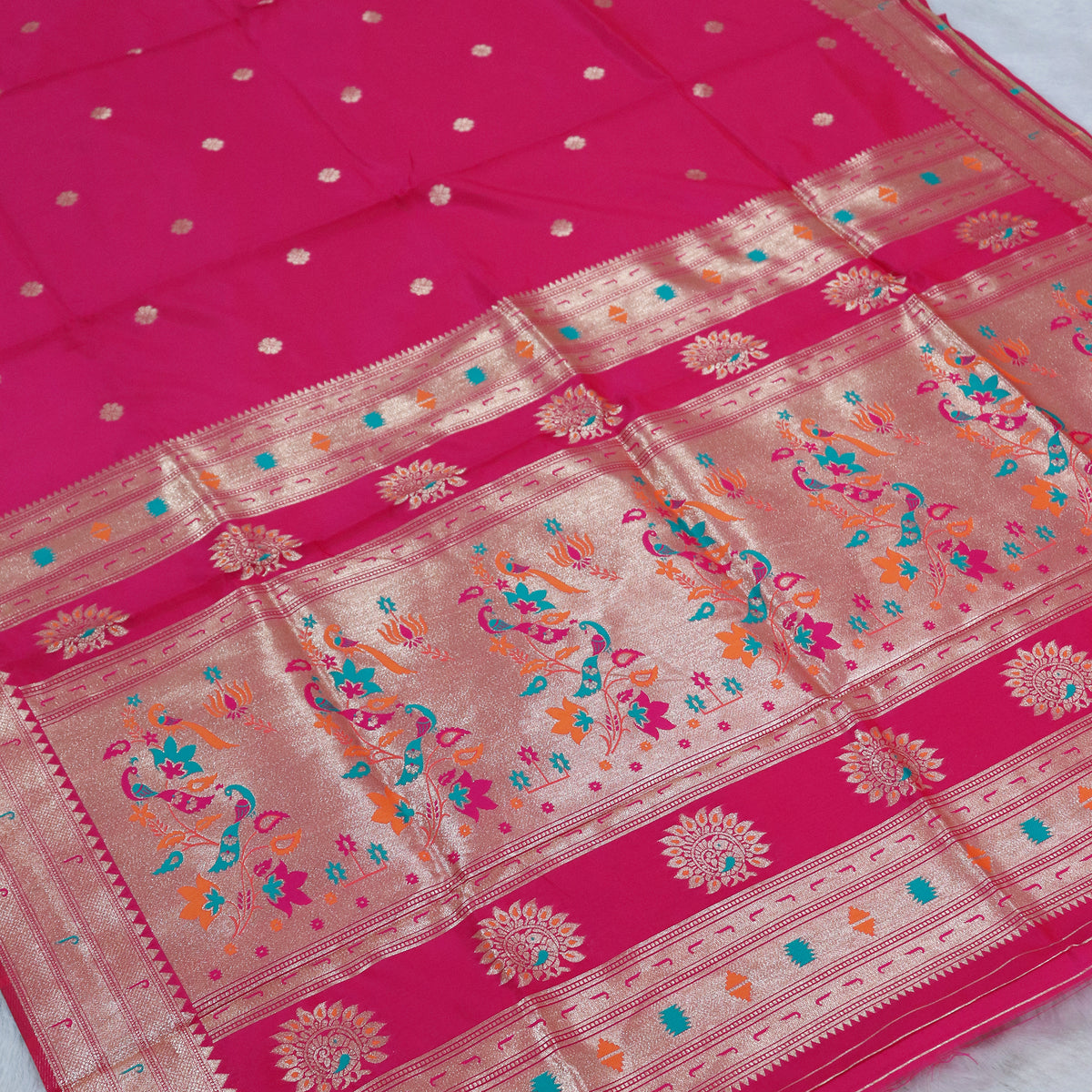 Banarasi Soft Silk Saree Festive Woven Jacquard Zari Border Sarees with Unstitched Blouse Piece.