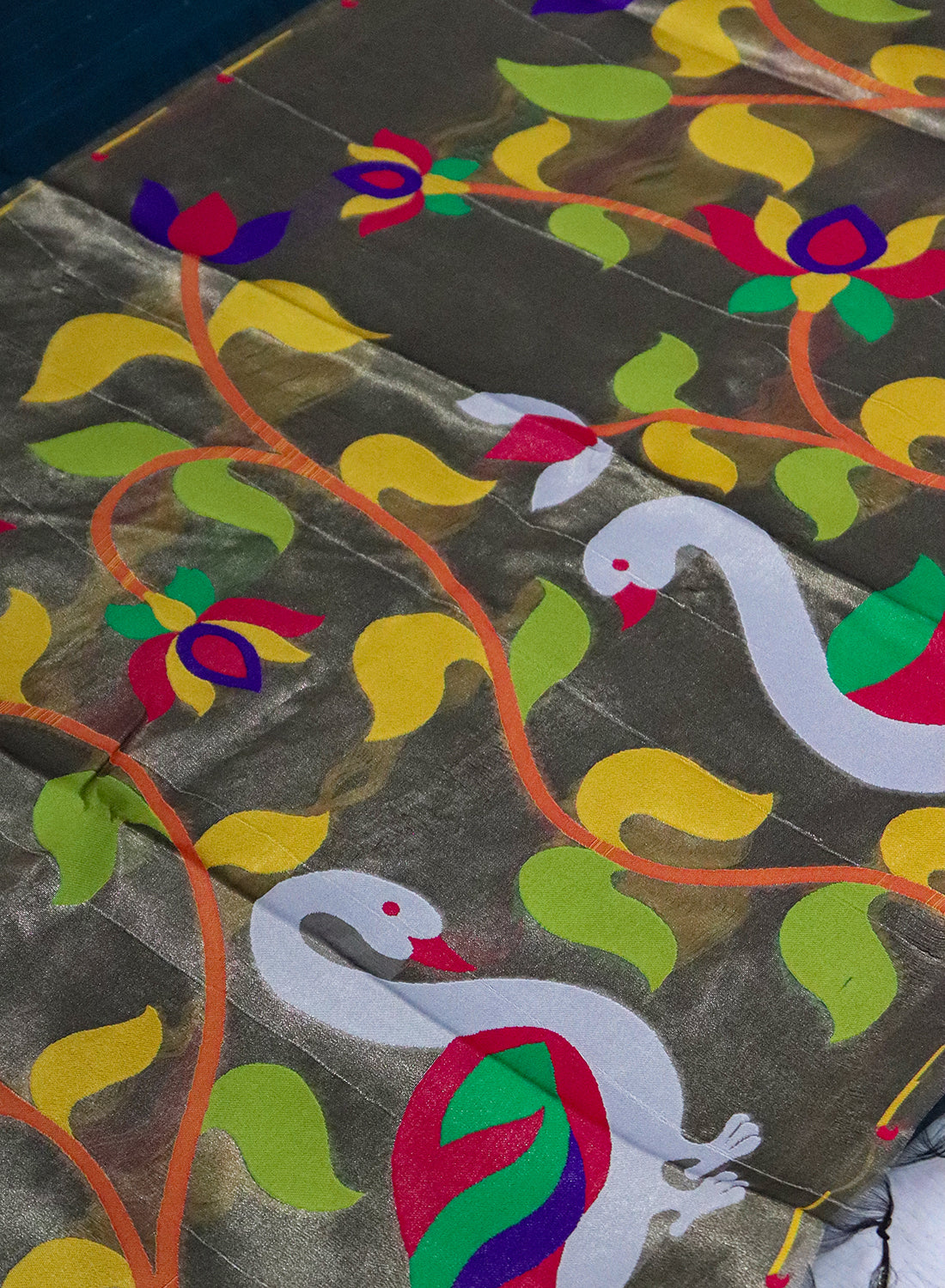 Women's Traditional Zari Cotton Silk Saree with Unstitched Blouse Piece.