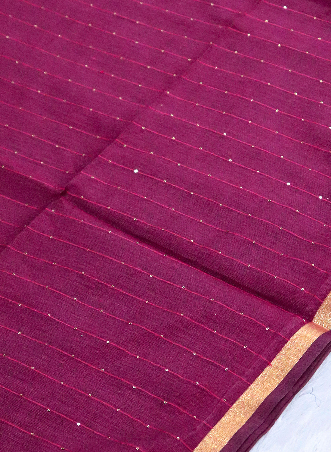 Women's Traditional Zari Cotton Silk Saree with Unstitched Blouse Piece.